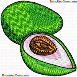 Avocado 2 Embroidery Design