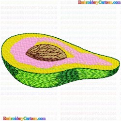 Avocado 3 Embroidery Design