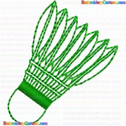 Badminton 1 Embroidery Design