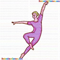 Ballet Dancer 10 Embroidery Design