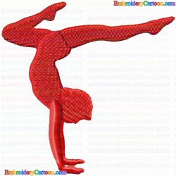 Ballet Dancer 16 Embroidery Design