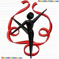 Ballet Dancer 18 Embroidery Design