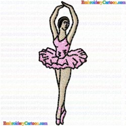 Ballet Dancer 19 Embroidery Design