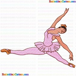 Ballet Dancer 1 Embroidery Design