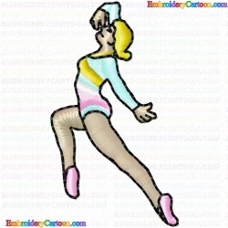 Ballet Dancer 21 Embroidery Design