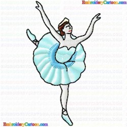 Ballet Dancer 29 Embroidery Design