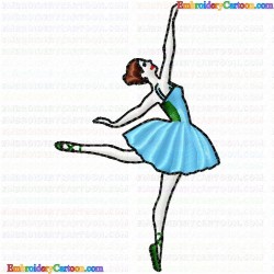 Ballet Dancer 30 Embroidery Design