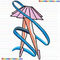 Ballet Dancer 31 Embroidery Design