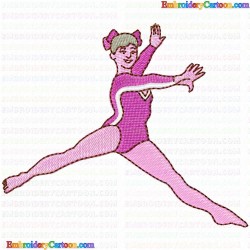 Ballet Dancer 3 Embroidery Design