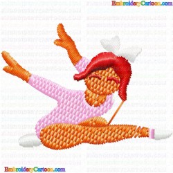 Ballet Dancer 5 Embroidery Design