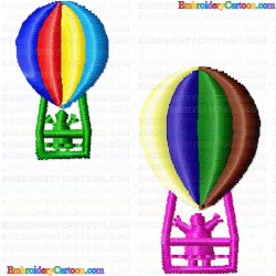 Balloons 10 Embroidery Design