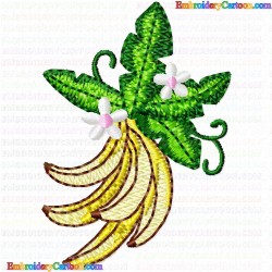 Banana 2 Embroidery Design