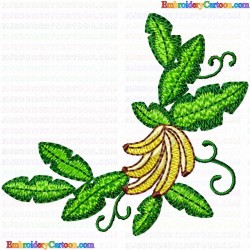 Banana 5 Embroidery Design