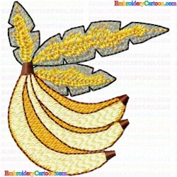 Banana 7 Embroidery Design