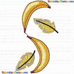 Banana 8 Embroidery Design