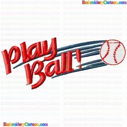 Baseball 10 Embroidery Design