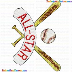 Baseball 18 Embroidery Design