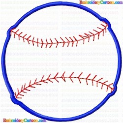 Baseball 19 Embroidery Design