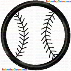 Baseball 1 Embroidery Design