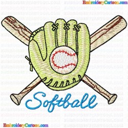 Baseball 21 Embroidery Design