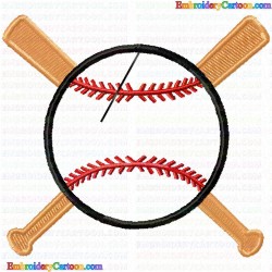 Baseball 26 Embroidery Design