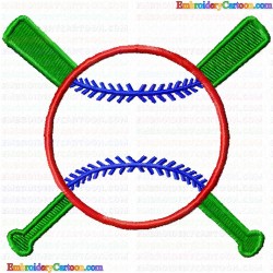 Baseball 27 Embroidery Design