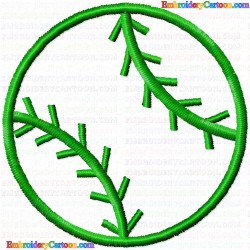 Baseball 34 Embroidery Design