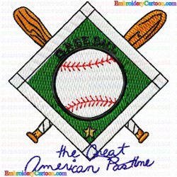 Baseball 42 Embroidery Design