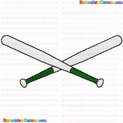 Baseball 45 Embroidery Design