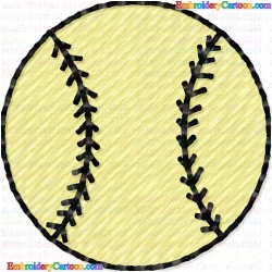 Baseball 46 Embroidery Design