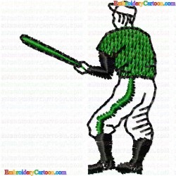 Baseball 4 Embroidery Design