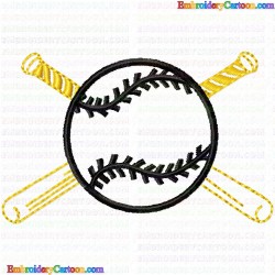 Baseball 56 Embroidery Design