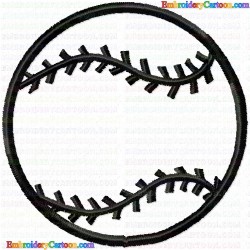 Baseball 65 Embroidery Design