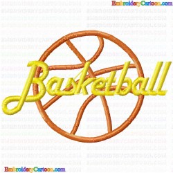 Basketball 13 Embroidery Design