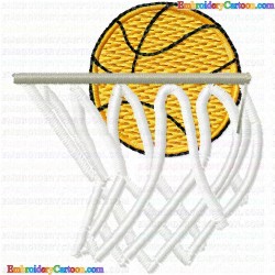 Basketball 15 Embroidery Design