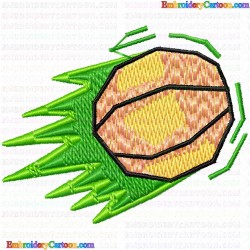 Basketball 16 Embroidery Design