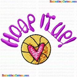 Basketball 17 Embroidery Design