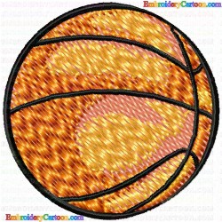 Basketball 20 Embroidery Design