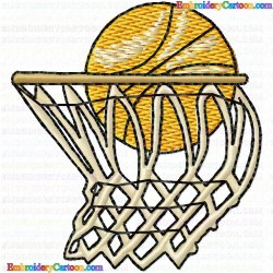 Basketball 23 Embroidery Design