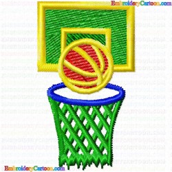 Basketball 30 Embroidery Design