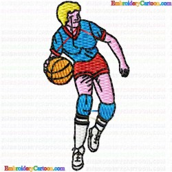 Basketball 35 Embroidery Design