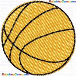 Basketball 47 Embroidery Design