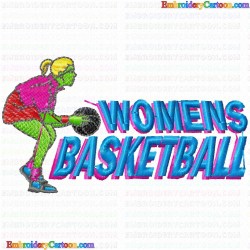 Basketball 4 Embroidery Design