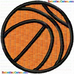 Basketball 65 Embroidery Design