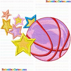 Basketball 69 Embroidery Design