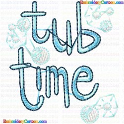 BathTime 2 Embroidery Design