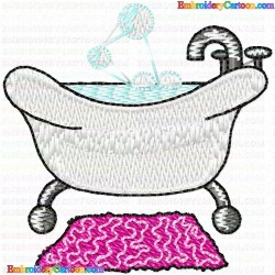 BathTime 4 Embroidery Design