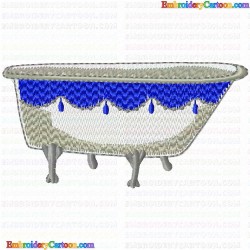 Bathtubs 10 Embroidery Design