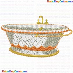 Bathtubs 12 Embroidery Design