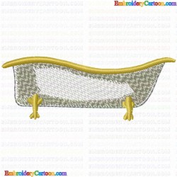 Bathtubs 16 Embroidery Design